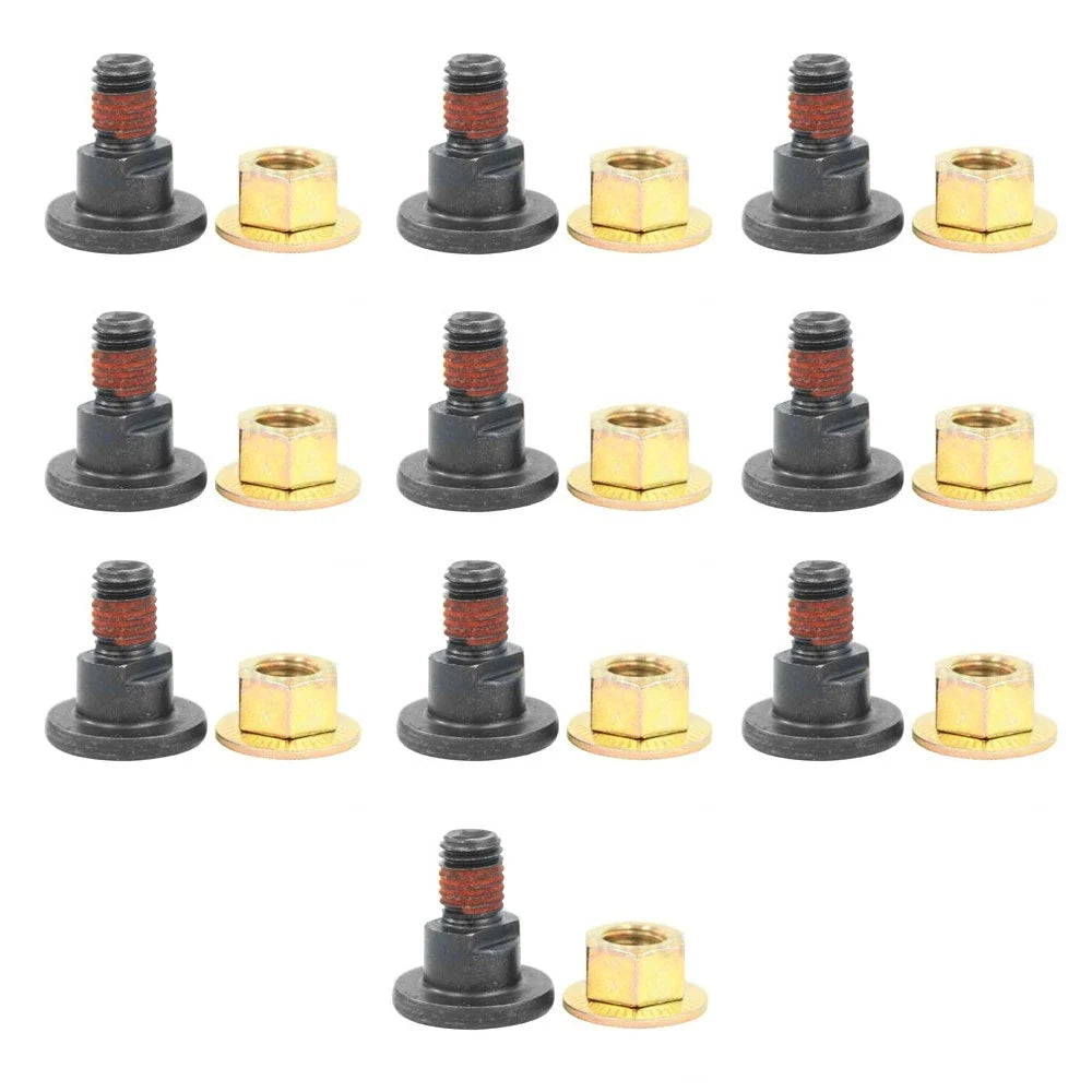 10X Disc Mower Blade Bolt & Nut for Ford/New Holland (Replaces 697552)