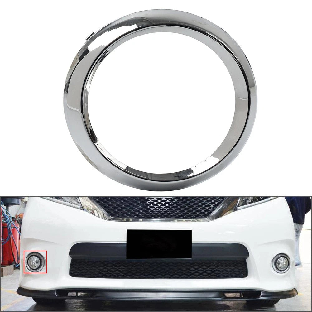 Right Fog Light Lamp Bezel Cover Chrome Trim Ring for Toyota Sienna (2011–2017) 52712-08020
