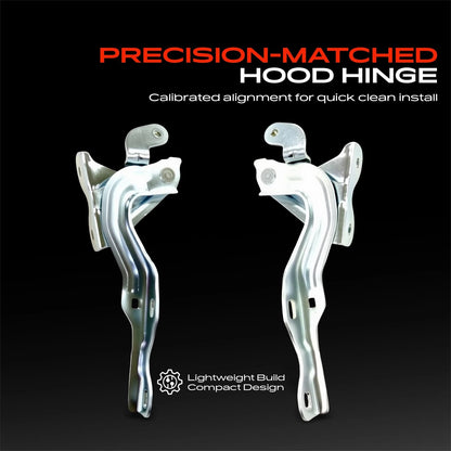 2X Front Hood Hinges for Chevrolet Sonic (2012–2020) 95292251, 95462342, GM1236140, GM1236141