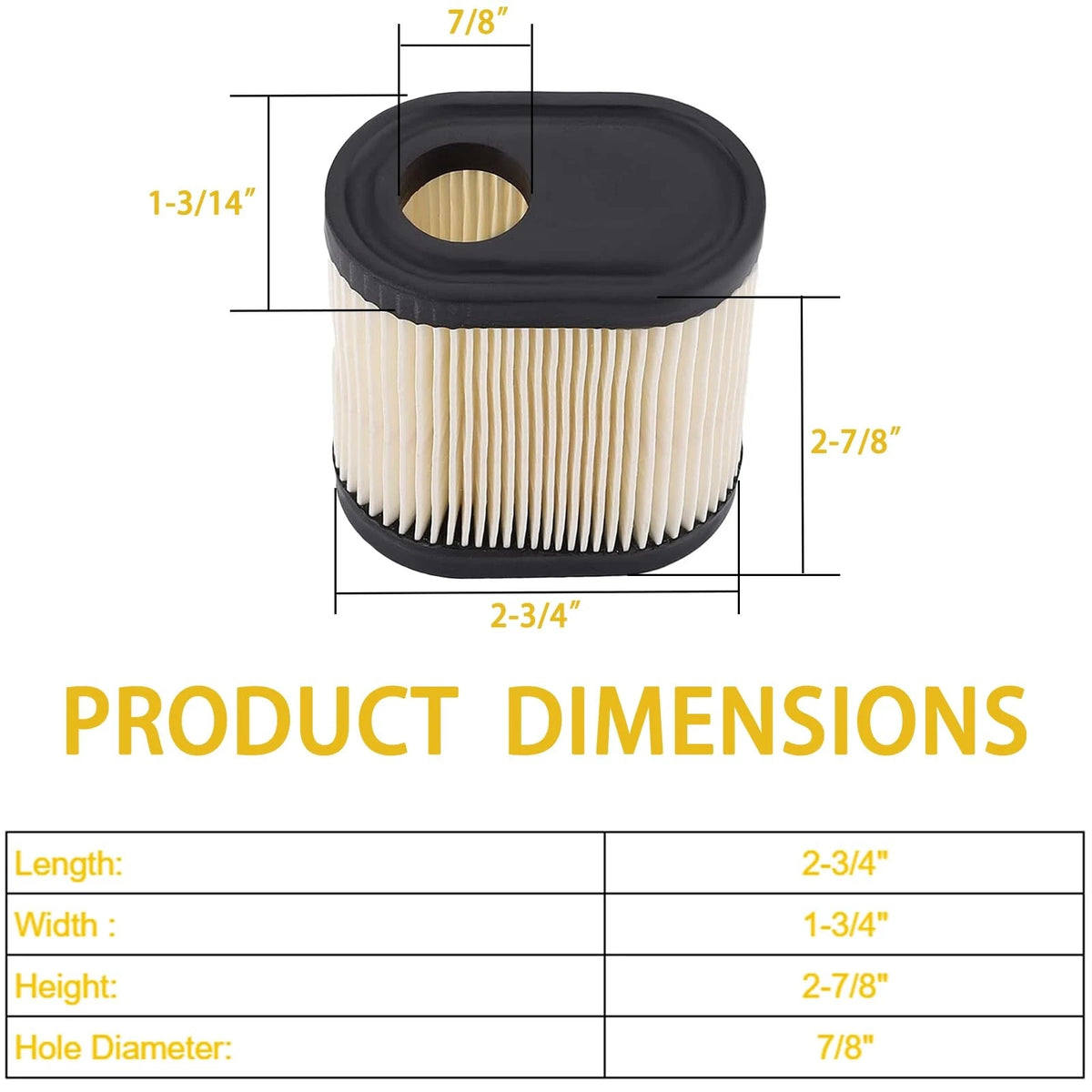 Air Filter for Toro Recycler 22 GTS 6.5HP (20016)