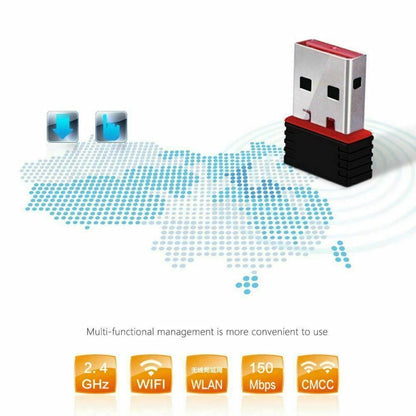 10X Mini USB WiFi WLAN Wireless Network Adapter 802.11 Dongle RTL8188