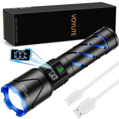 Rechargeable Flashlight for Automotive Use (100000 LM Super Bright)