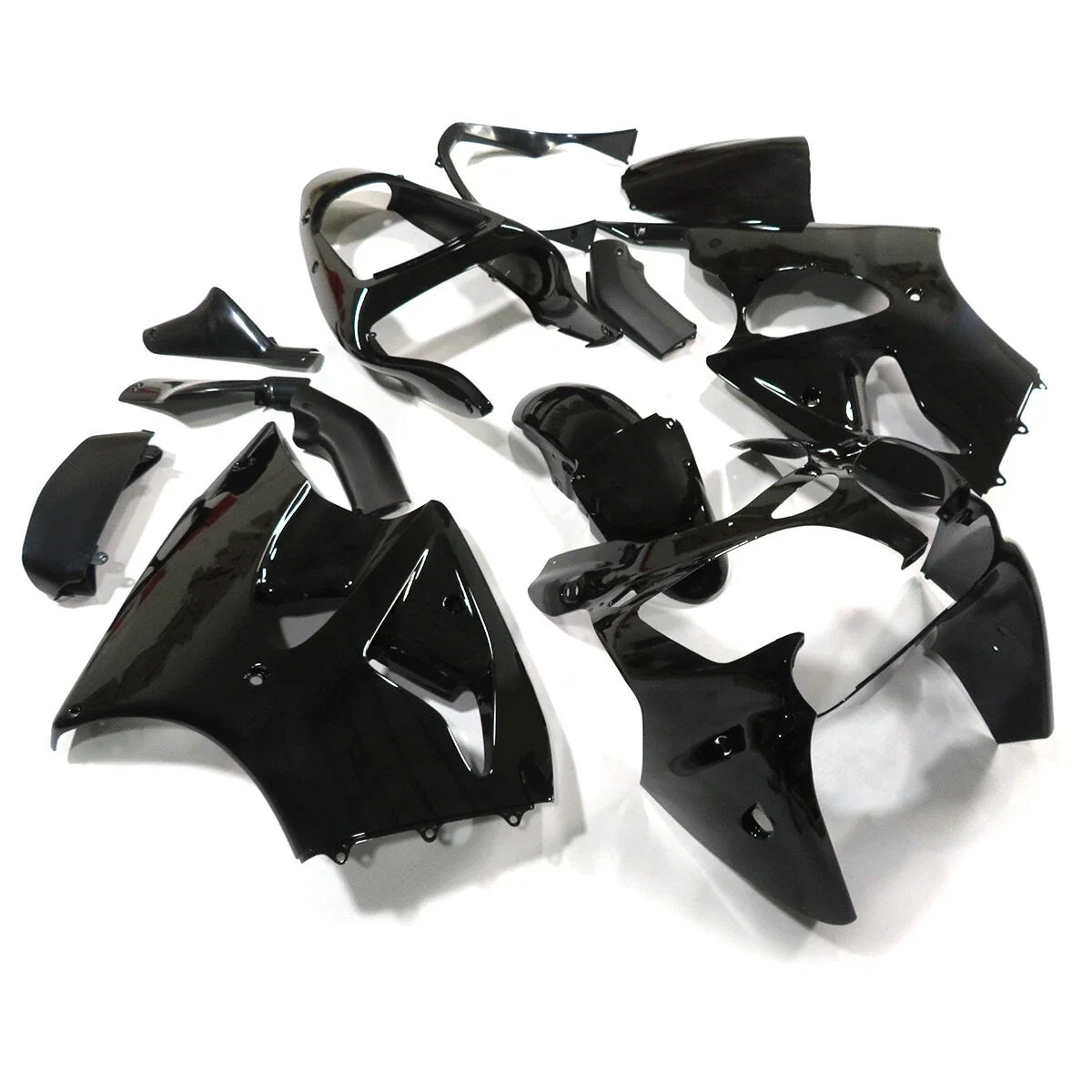 Gloss Black ABS Fairing Kit for Kawasaki Ninja ZX-6R (2000–2002), ZZR600 (2005–2008)