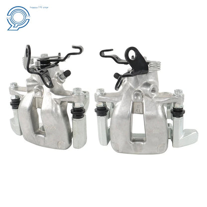 Set of 2 Rear Brake Calipers with Bracket for Audi A3 (2005–2010)