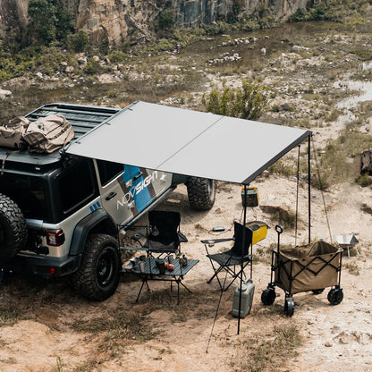 Car Side Awning for Camping Travel (6.6x6.6ft)