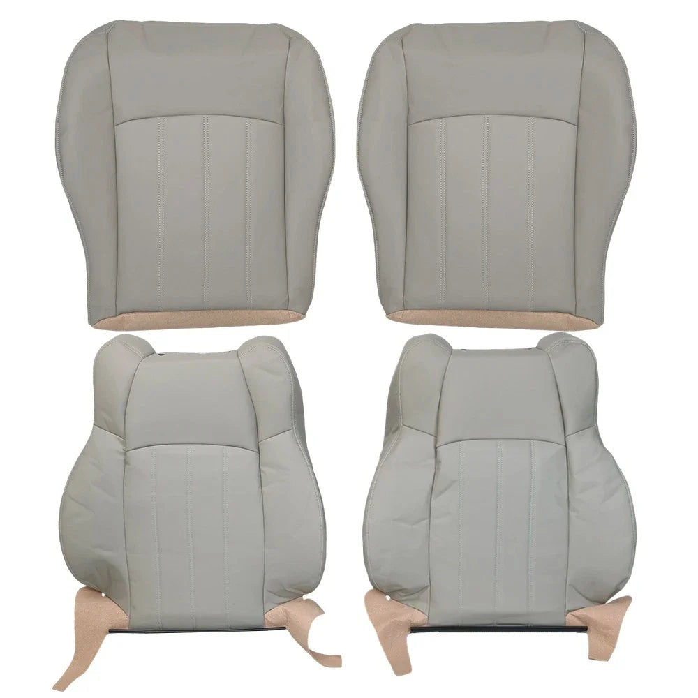 Front Seat Cover Leather Light Gray for Chrysler 300C (2005–2010)