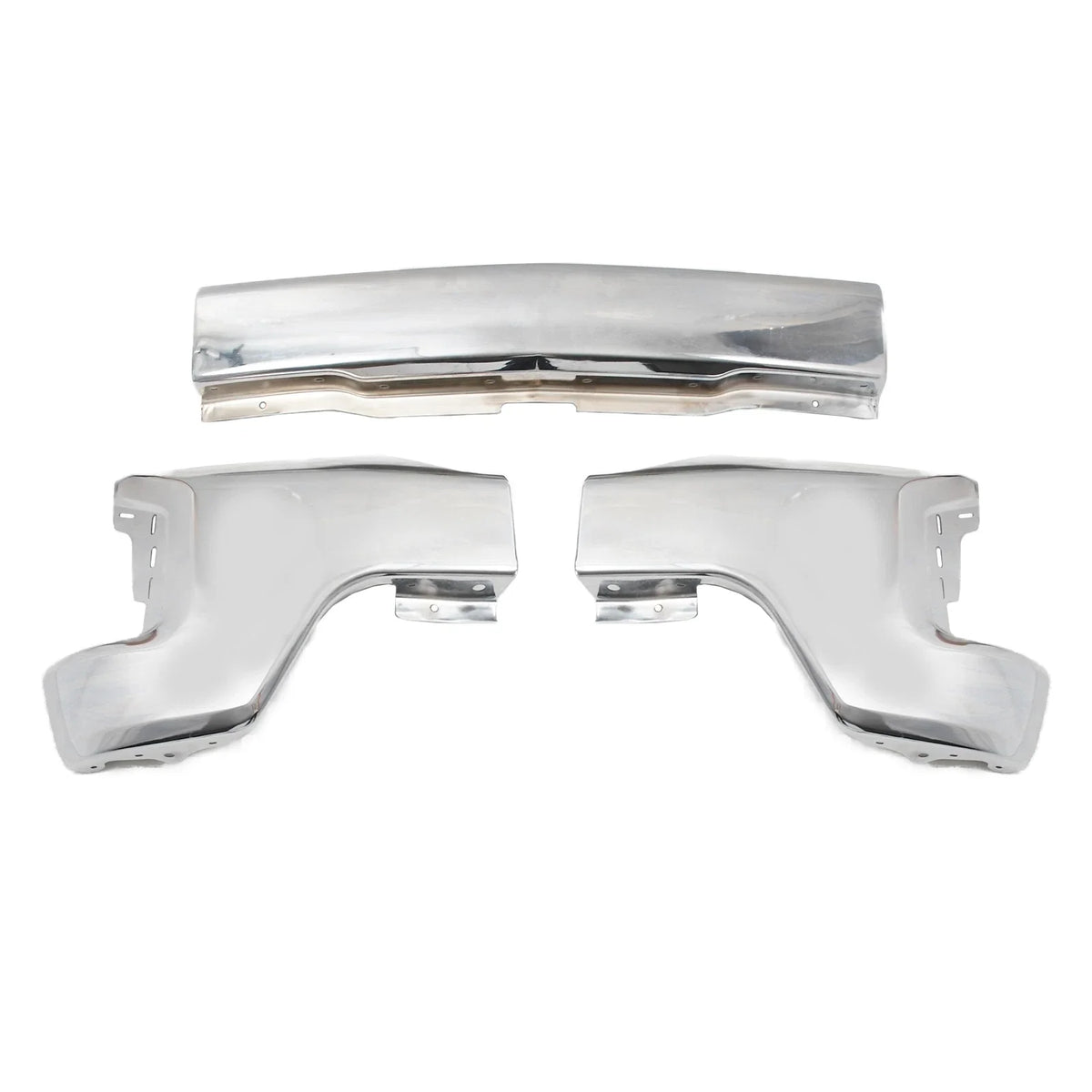 Front Bumper Face Bar Chrome Steel for Chevy Silverado 1500 (2019–2021)
