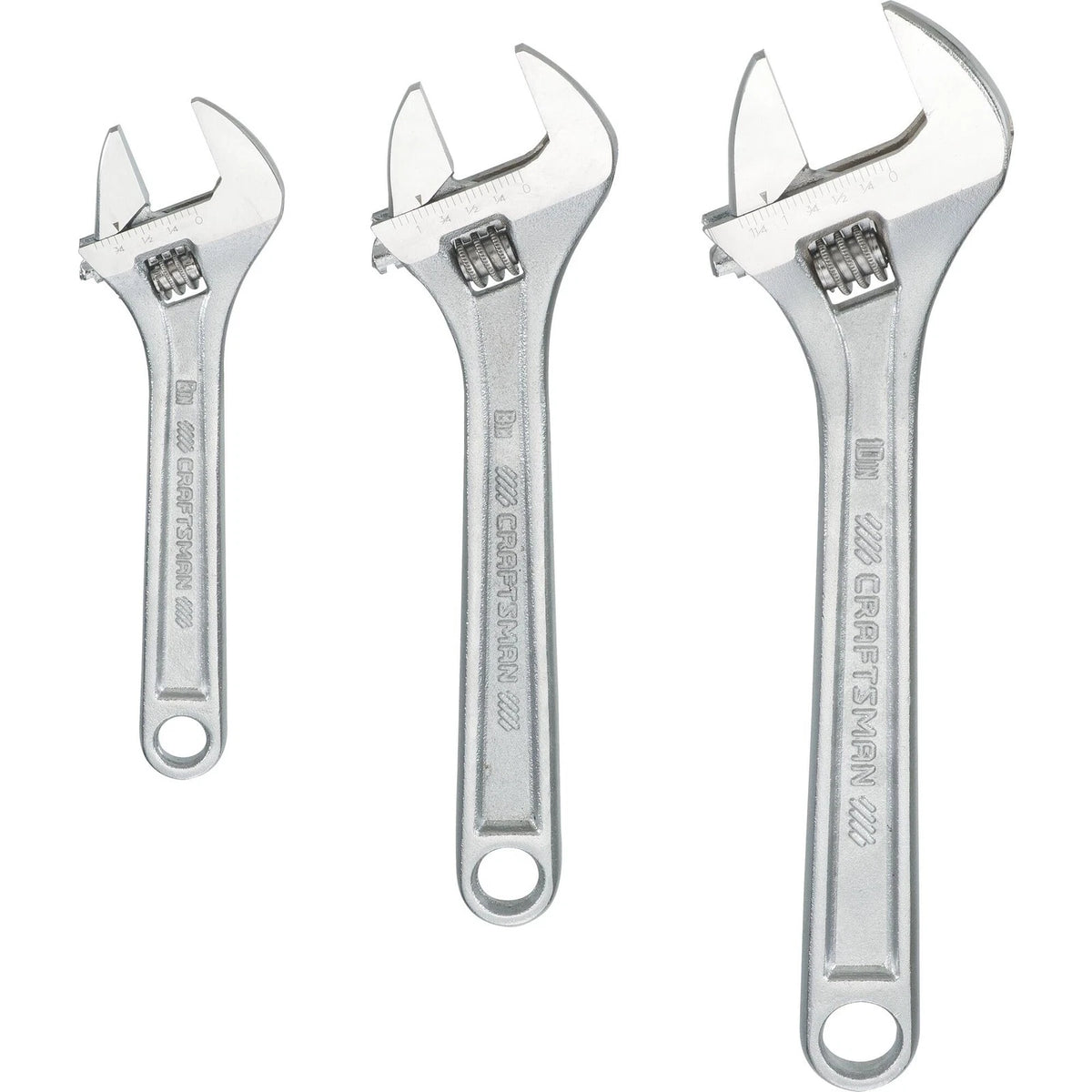 3-Piece Adjustable Wrench Set for Craftsman (No Specific Years)
