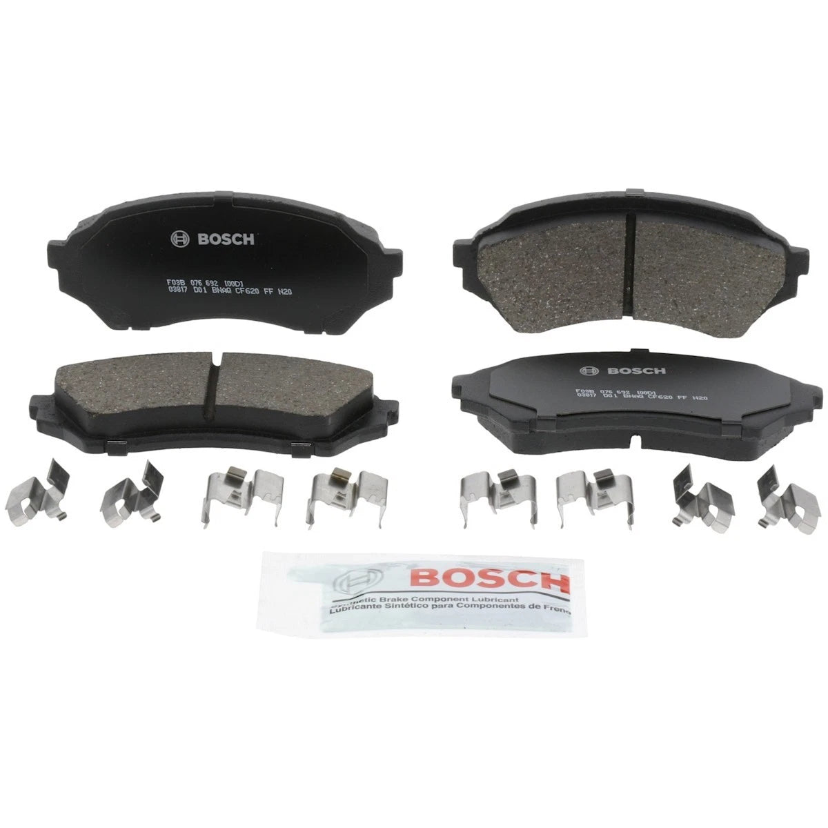 2X BC798 Brake Pad Set Front for Mazda Protege (1999–2002)