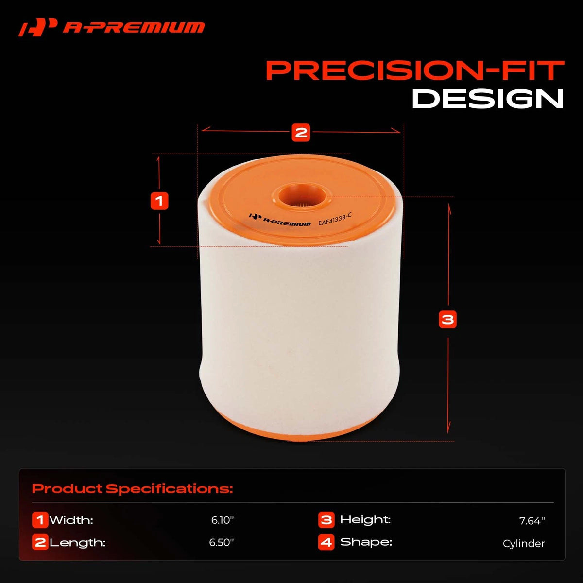 Engine Air Filter for Audi RS7 (2014–2018) 4G0133843L, PA99523, E1707L