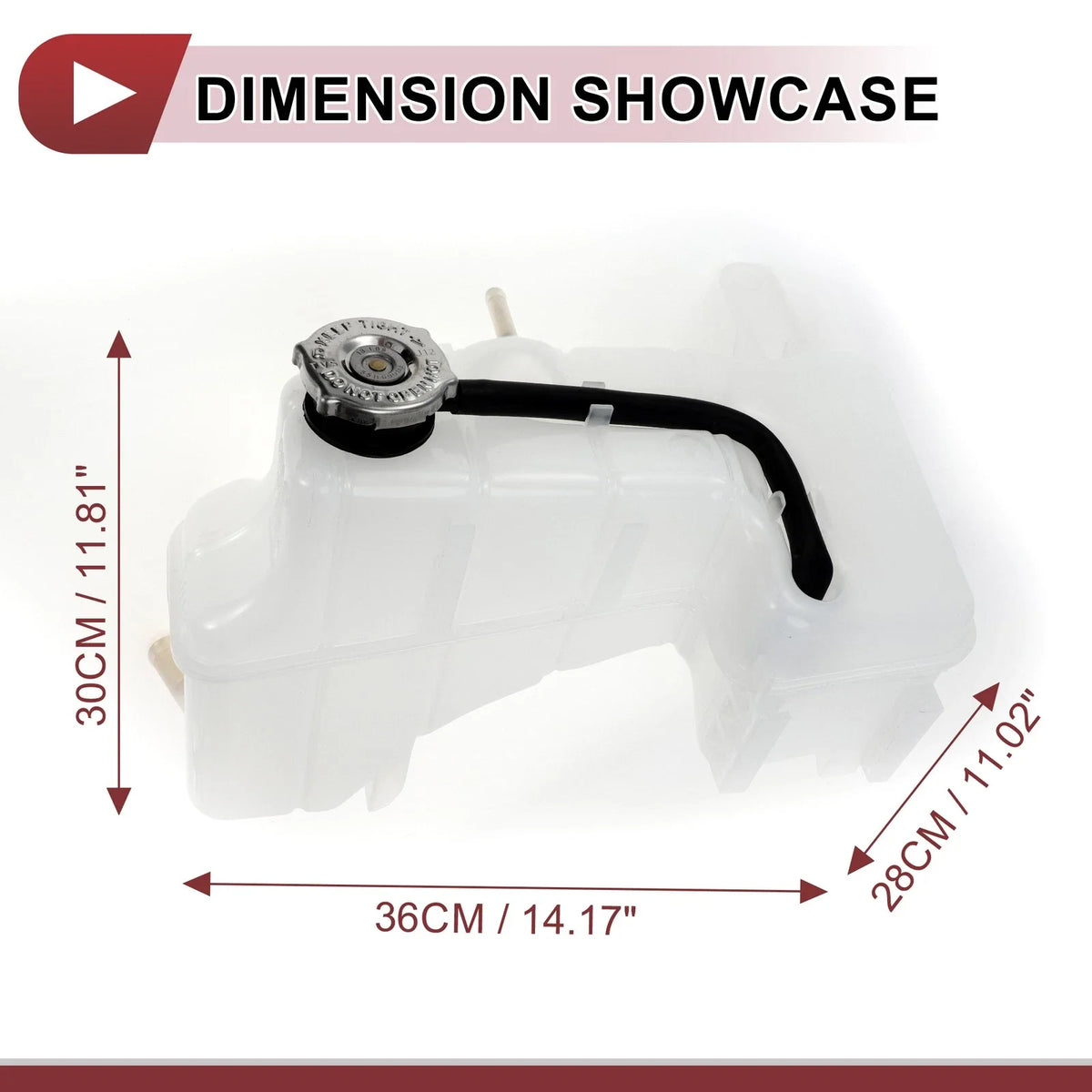 Coolant Expansion Overflow Tank with Cap No. 4596466AG for Dodge Charger 