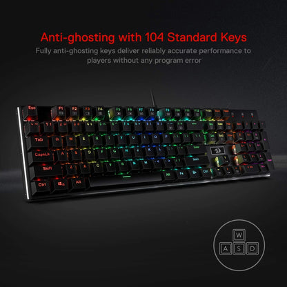 Redragon K556 RGB LED Backlit Mechanical Gaming Keyboard