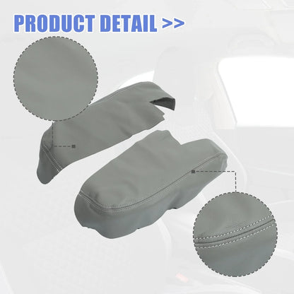 1 Pair Front Door Armrest Cover Pad for Honda Ridgeline (2006–2014) Gray