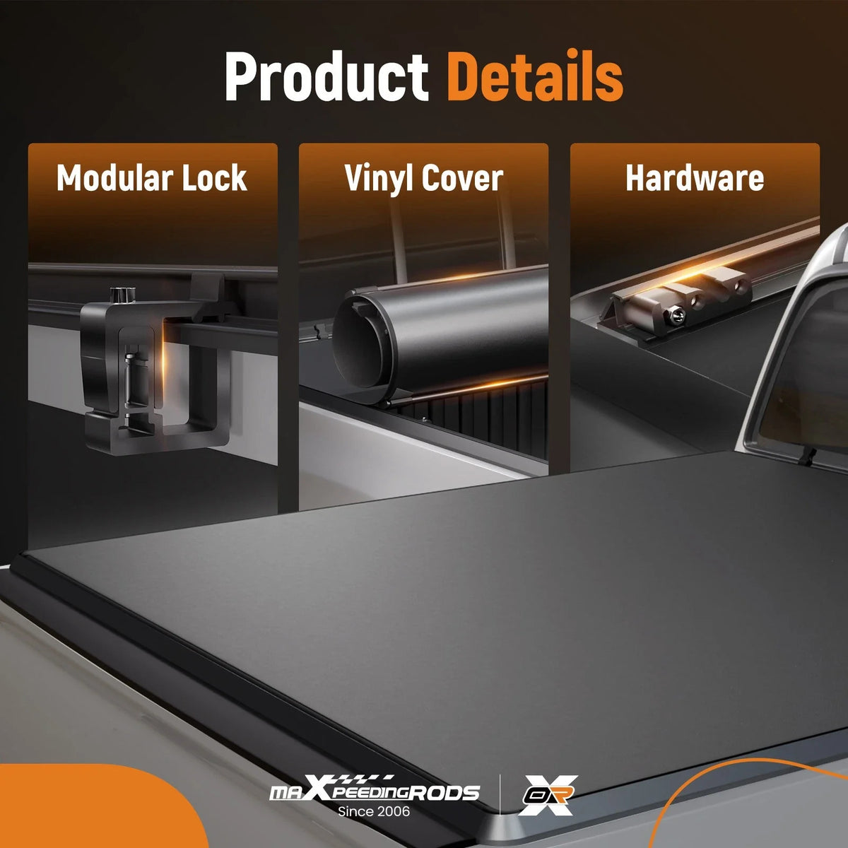 6.5ft Roll-Up Truck Cover for Chevy Silverado Sierra (1988–2007)