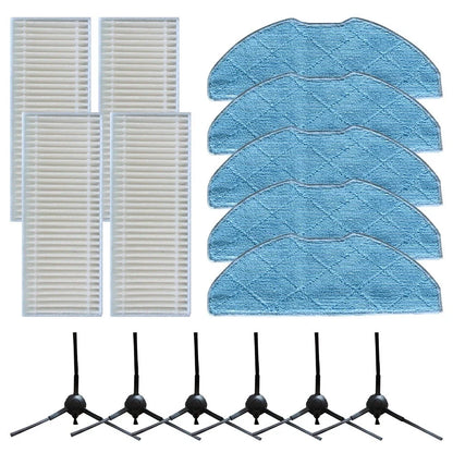 Mop Cloth and Side Brush Replacement Set for XPlorer S135 S140 (RR91C5WH)
