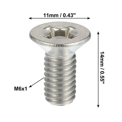 10pcs Brake Disc Rotor Screws Bolts Kit 93600-06014-0H for Honda Accord Civic (2003–2021)