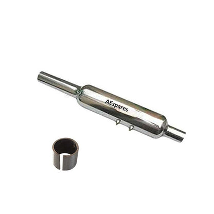 Empty Silencer Exhaust with Bush Chrome for Royal Enfield Bullet 350 500