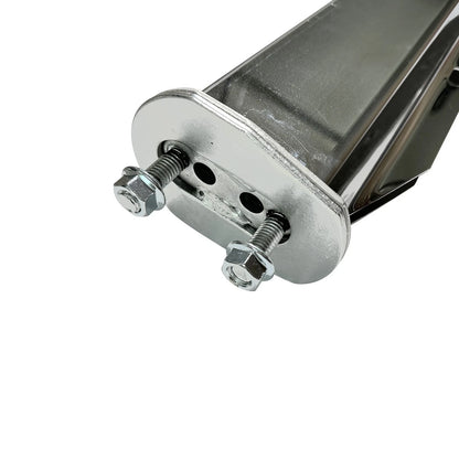 Mud Flap Hanger for Semi Truck (902018) - 2-1/2" Bolt Spacing, Stainless