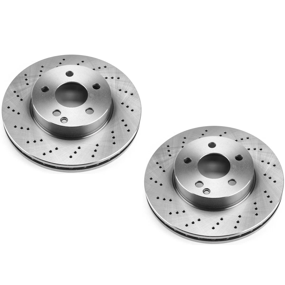Set of 2 Powerstop Brake Discs Front for Mercedes C250 (2008–2015) - SET-P15EBR1626-2