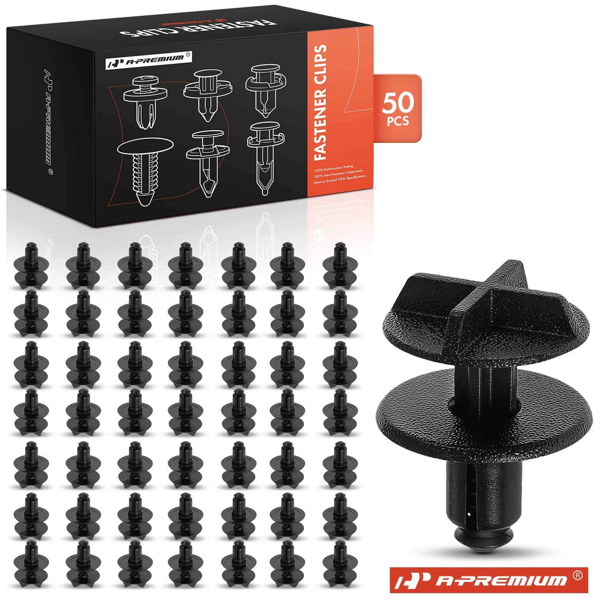 50x Nylon Sight Shield & Trim Retainer for Cadillac (LR024316, 10382313, 21176)