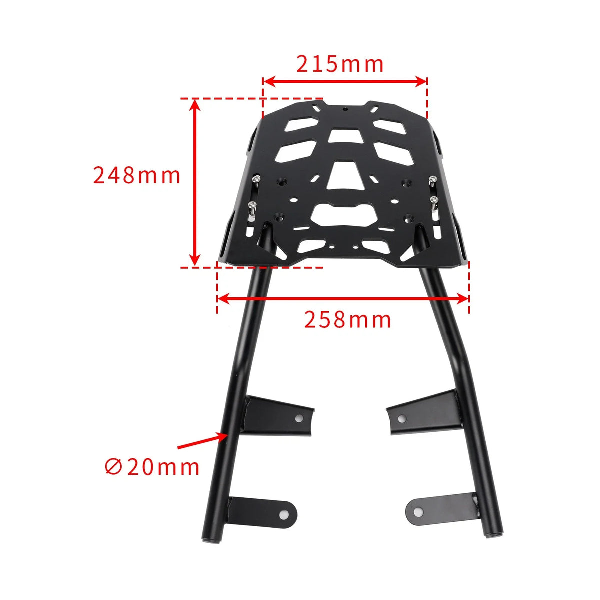 Black Soft Luggage Rear Rack for Yamaha XSR900 (2022–2025)