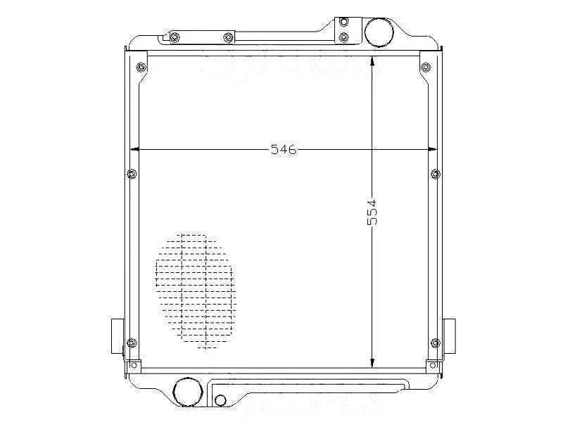 Radiator for Massey Ferguson 4225 4235 4240 4245 4255 4260 4265 4270 4325 4370 (2000–2023)
