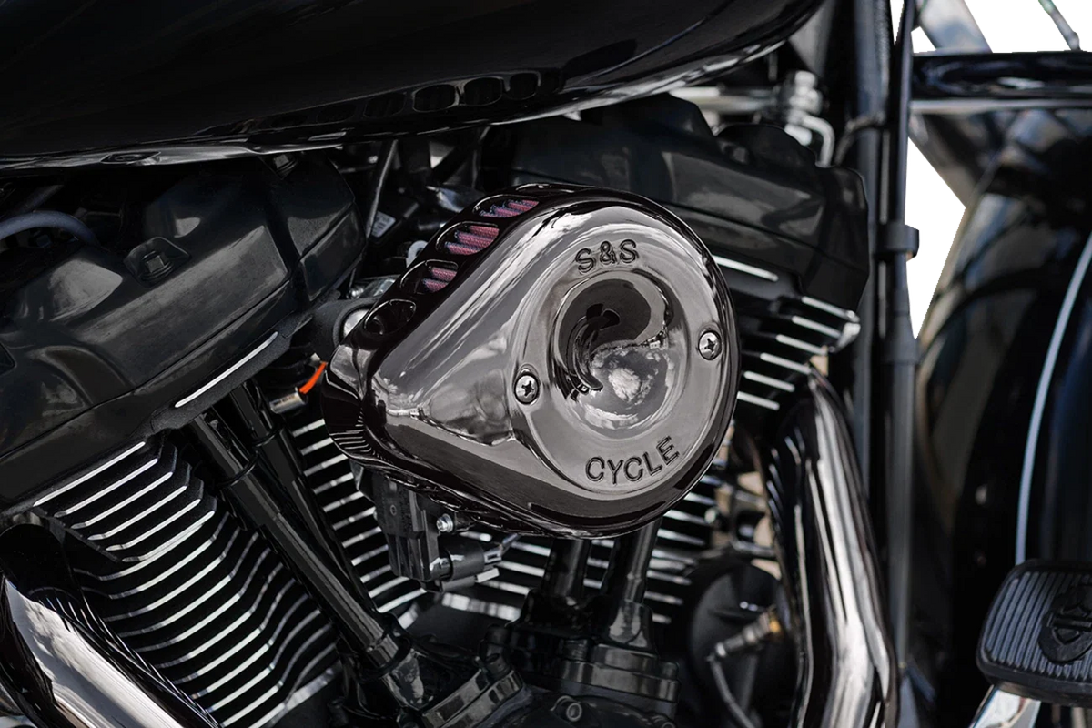 S&S Stealth Mini Teardrop Air Cleaner Kit for Harley Touring (2017–2023)
