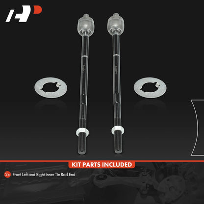 2X Front Inner Side Tie Rod End for Dodge Durango Dakota (2000–2004) 52106477AB, EV406