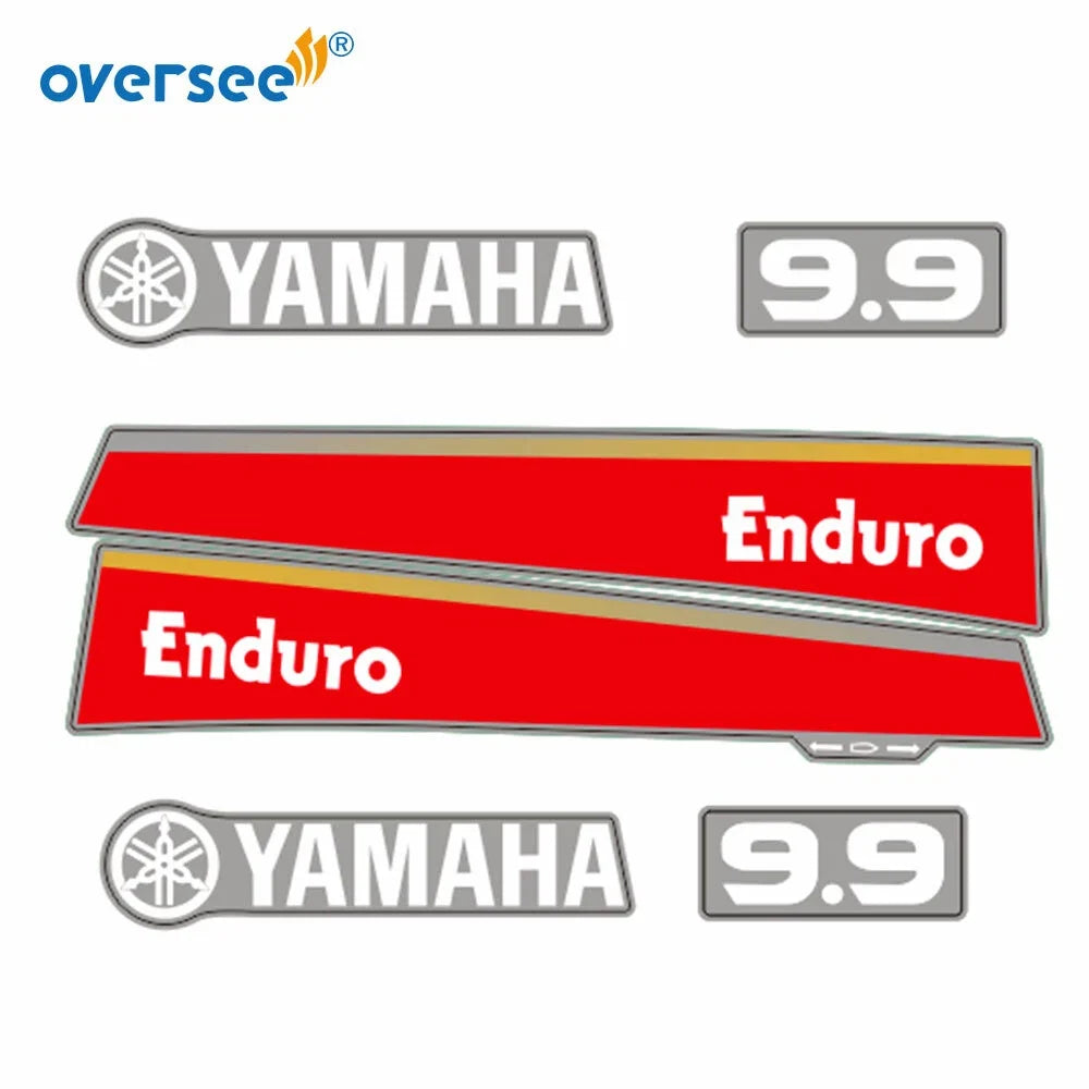 Sticker Kit for Yamaha 9.9HP 2 Stroke Outboard (1990–2023)