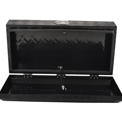 Toolbox for Pickup Trailer Truck Bed (35"x13"x6.4") Aluminum with Lock