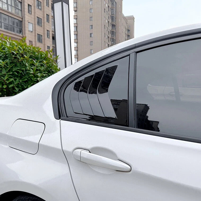Side Window Louver Shutter Cover for BMW F30 3 Series (2013–2019) Gloss Black