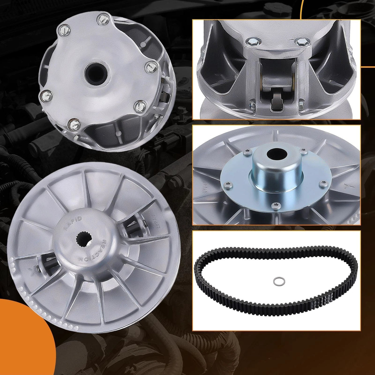 Driven Clutch Kit for Polaris Ranger Crew 570 EFI (2014–2019) 1XJNPY, 1323255, 1323013, 1323167, 1323545