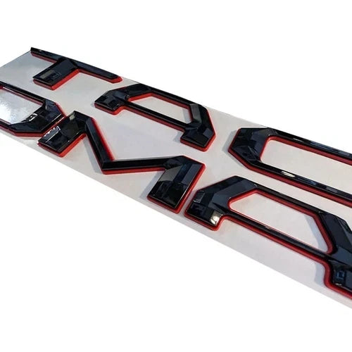 3D Letter Inserts for Tacoma (2016–2023) Black Red Emblem