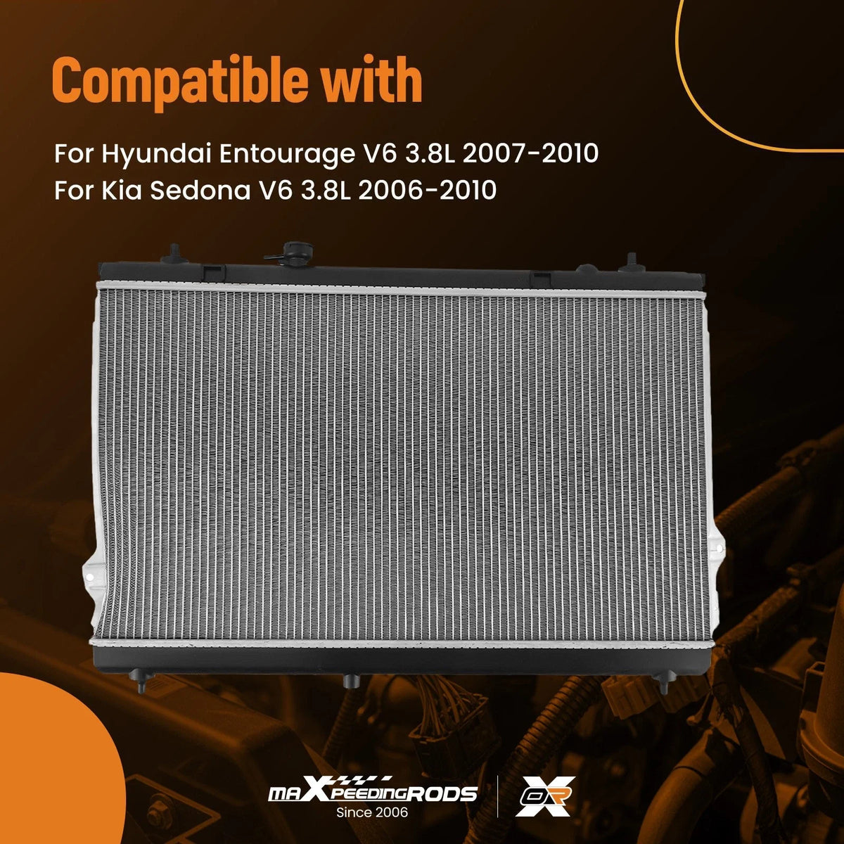 Durable Cooling Radiator for Hyundai Entourage/Kia Sedona (2006–2010)