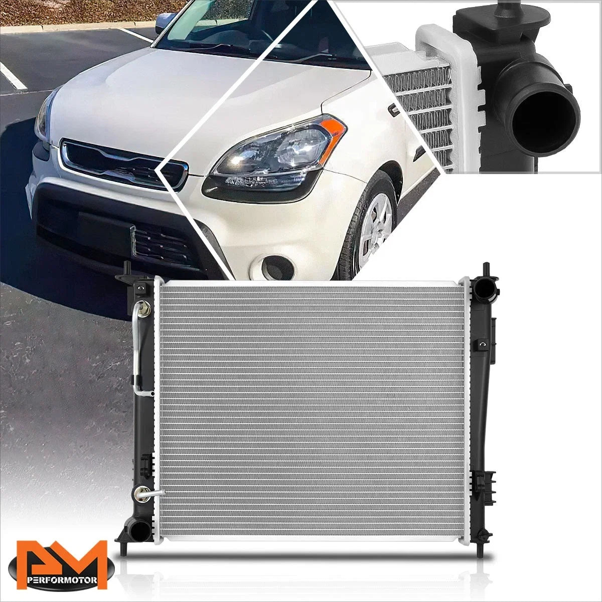 Aluminum Core Cooling Radiator for Kia Soul 1.6L (2010–2011) DPI-13135