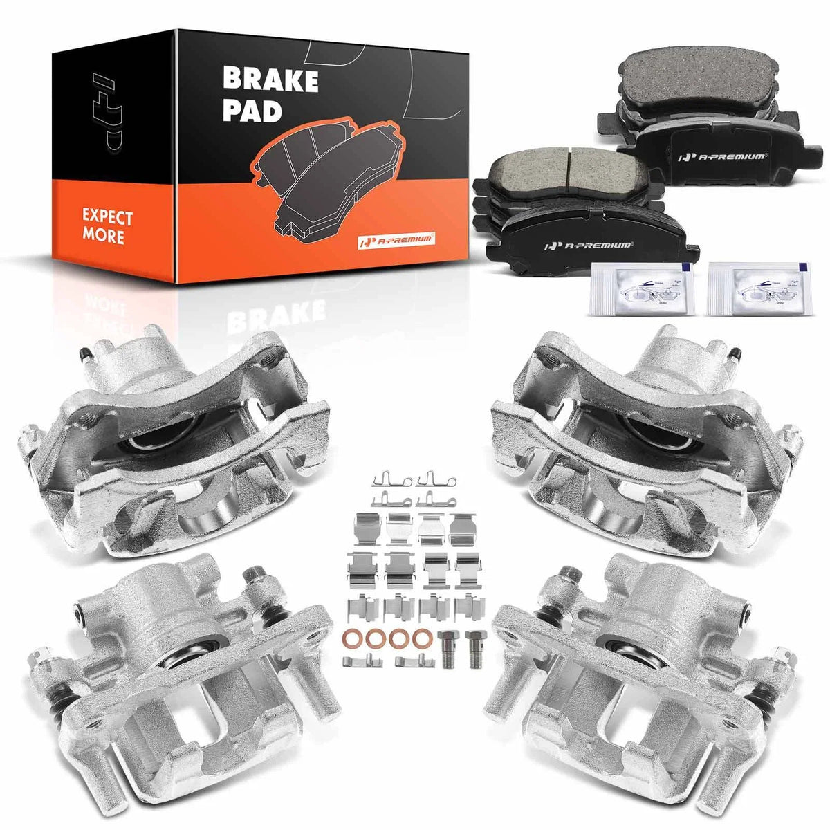 Set of 12 Ceramic Brake Pads for Jeep Chrysler 200 Dodge