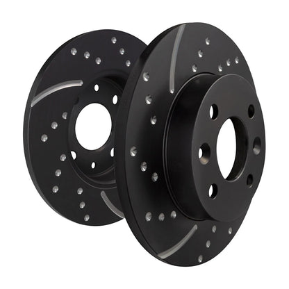 2X EBC Brake Discs GD1284 for VW Jetta Golf Audi A3 (2005–2017)