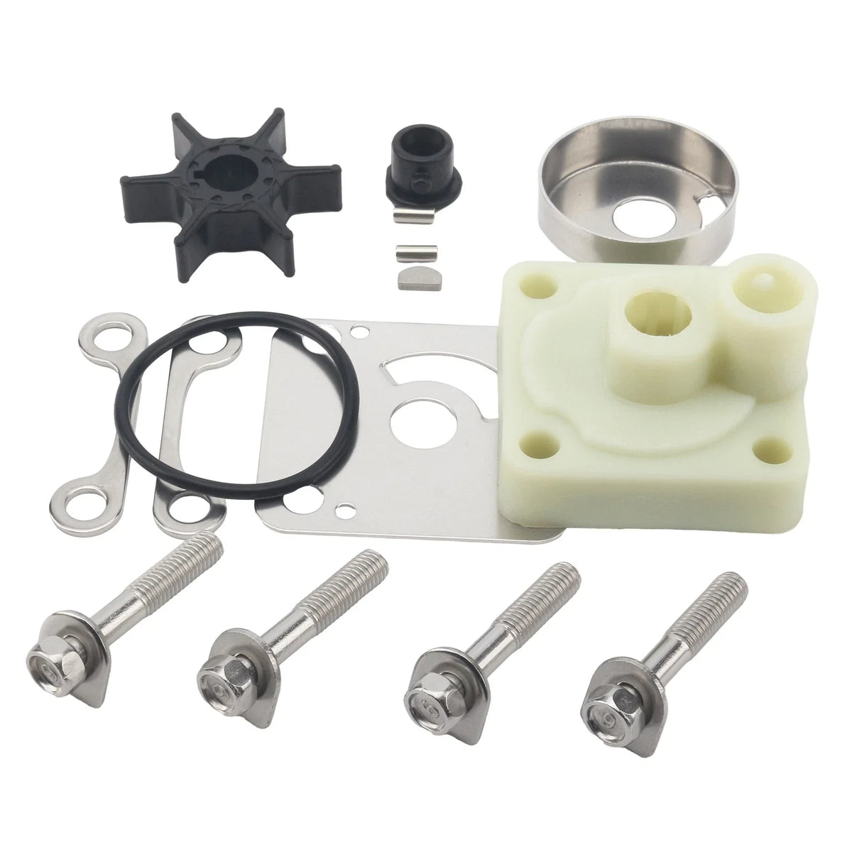 Water Pump Repair Kit for Yamaha 4 Stroke 15 20 HP Outboard Motor (2000–2023)