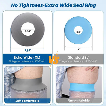 Waterproof Full Leg Cast Cover for Showering (Adult, Extra Long)
