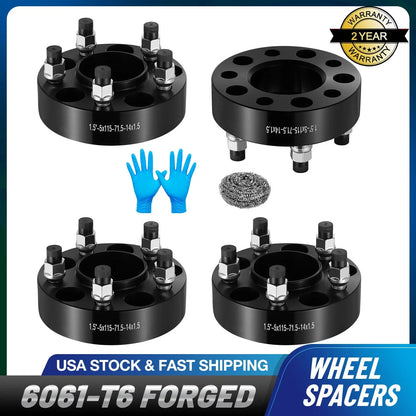 1-Inch 5x115 Hubcentric Wheel Spacers for Chrysler 300, Dodge Charger (2006–2023)