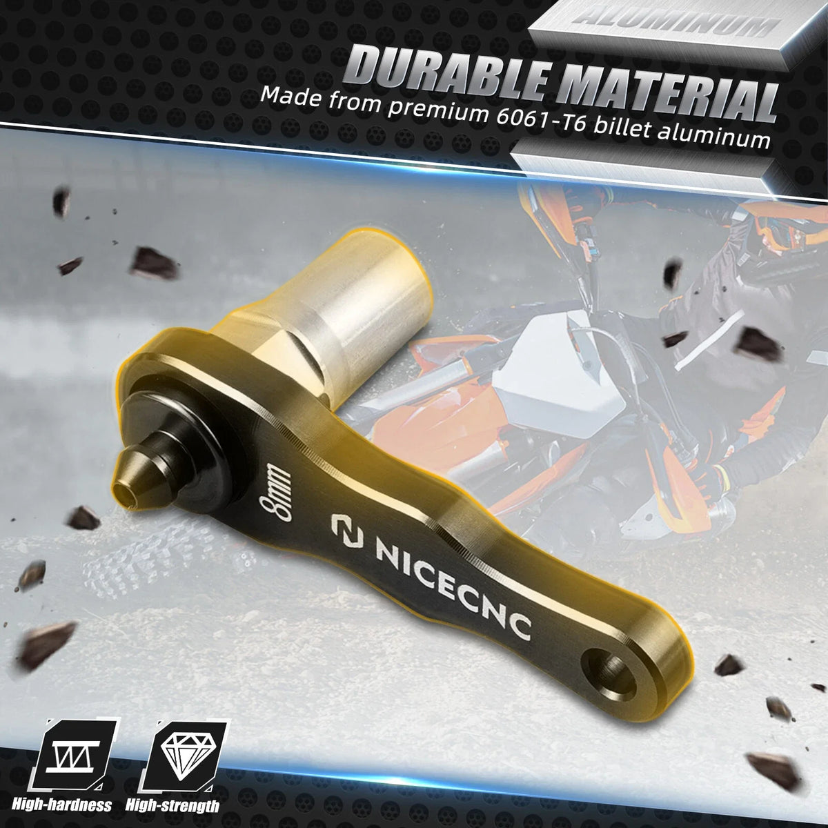 8mm Hydraulic Brake Clutch Mini Nipple Bleeder Tool for Motocross Enduro (N/A)