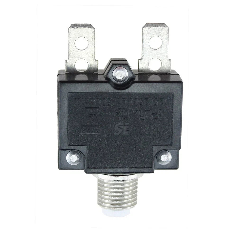 15 Amp Breaker Thermal Circuit for Boat (Panel Mounting, Push-to-Reset)