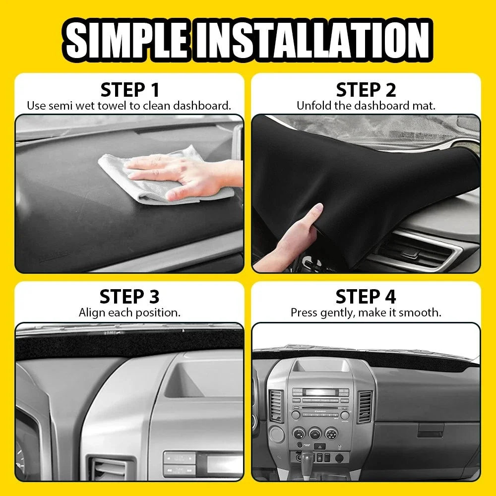 Dash Cover Mat for Nissan Titan (2004–2012) Black EXV