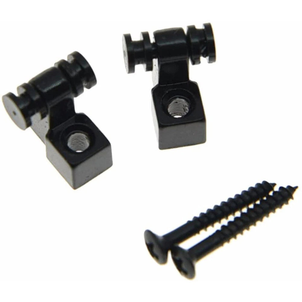 10PCS Black Guitar Roller String Tree Retainer & Screws
