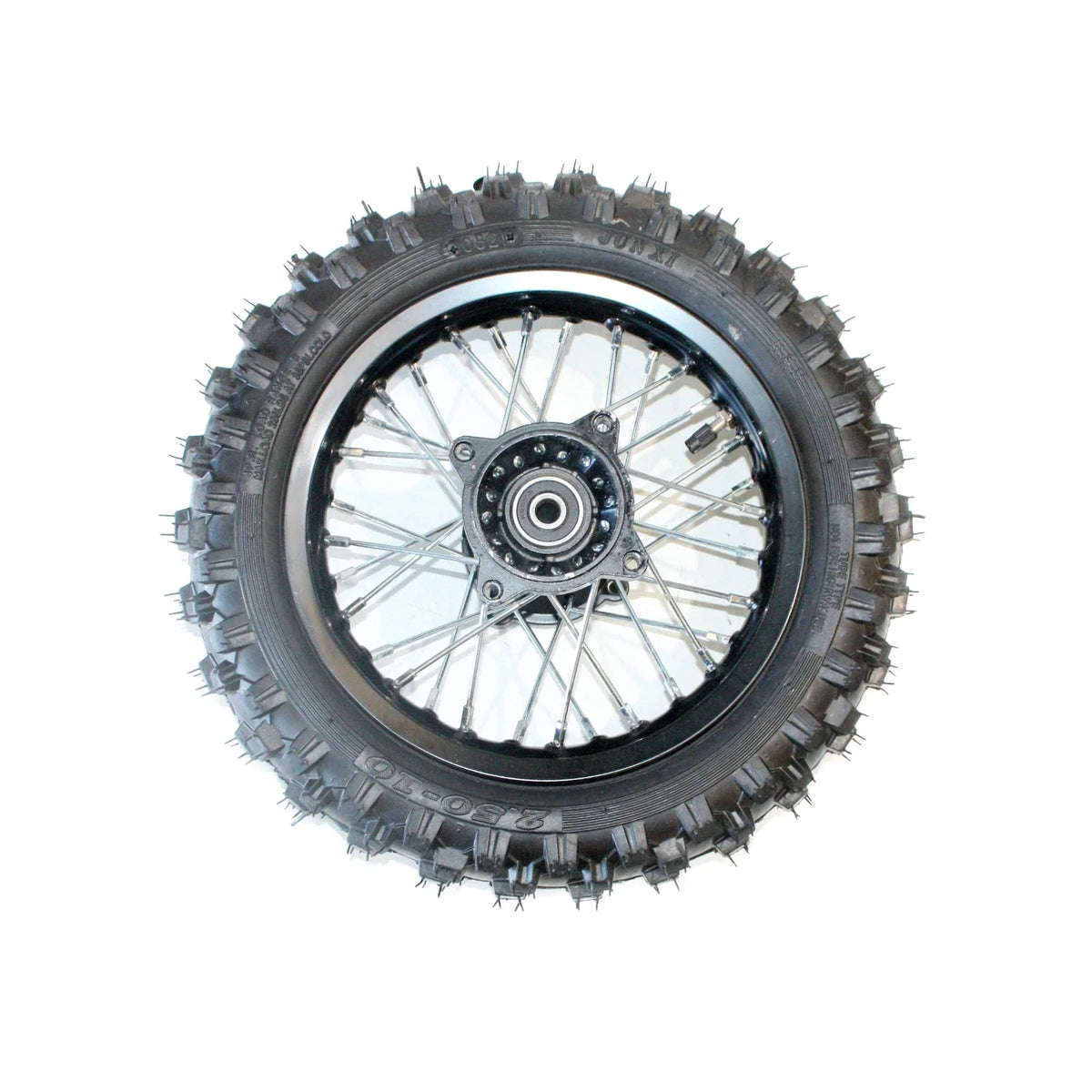 2X 10" Rear Wheel Rim Knobby Tire for PIT PRO Dirt Bike (Black)