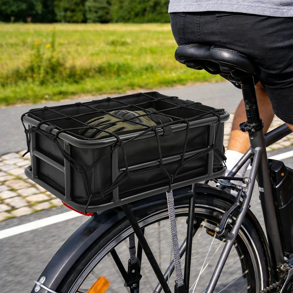 Bicycle Basket for Rear Bike (Black)