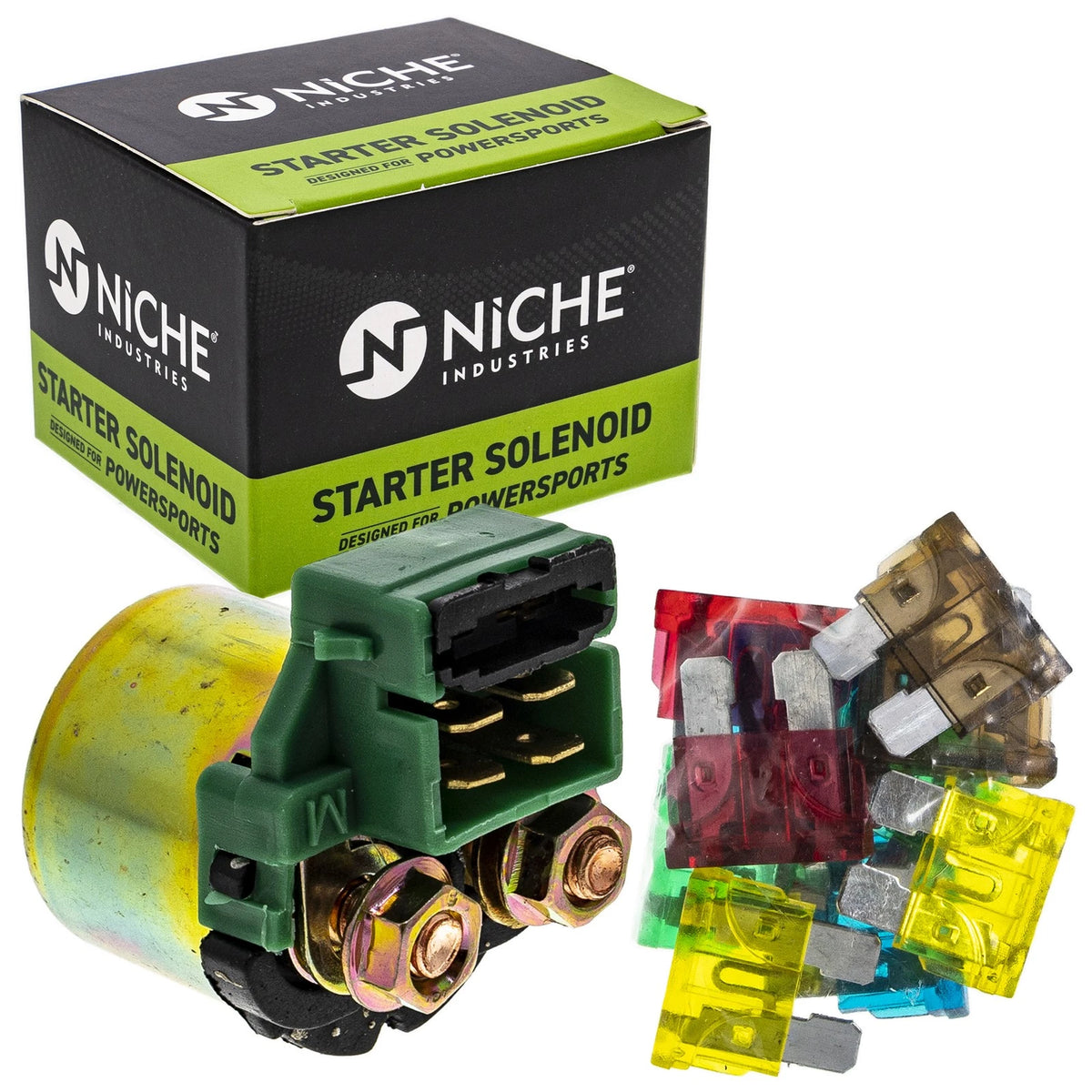Starter Motor Solenoid Kit for Honda Shadow VLX 600 (1999–2007) MK1007671, 31200-MBA-600, 31200-MBK-J01, 31200-MBA-711