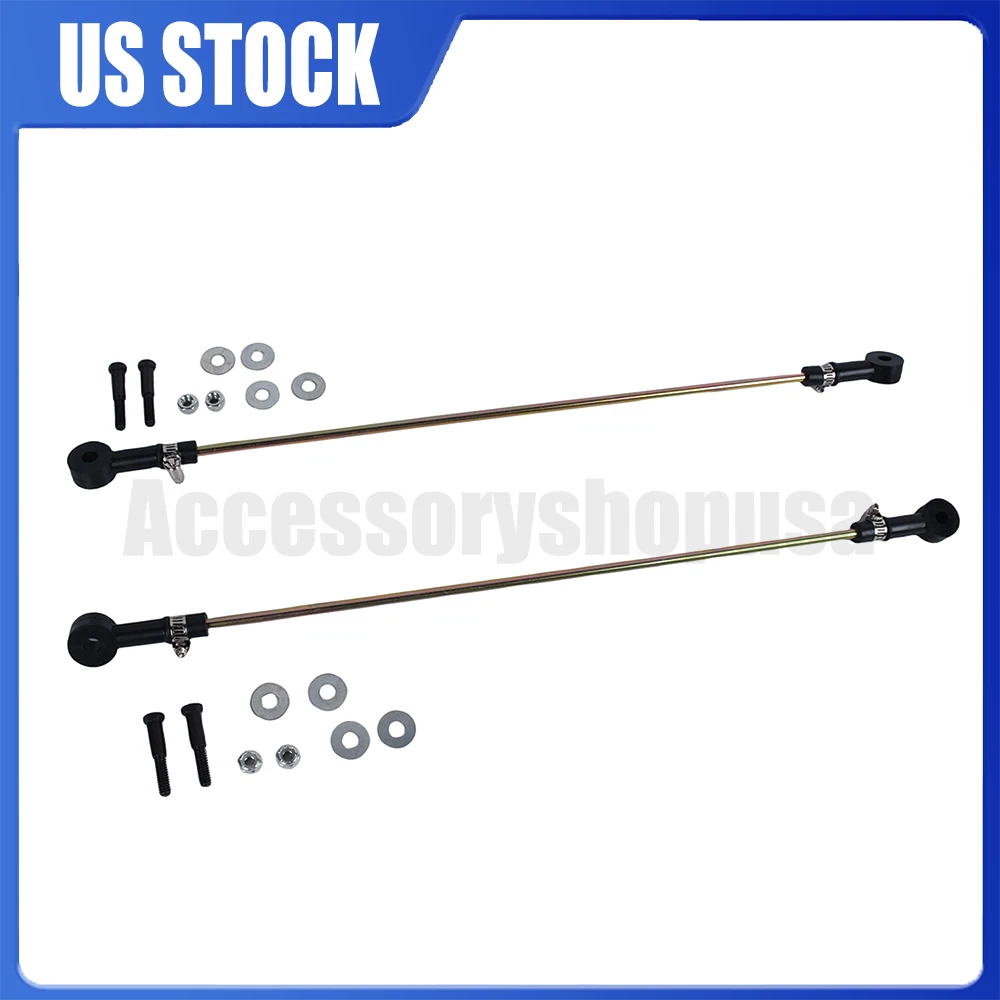 Set of 2 Adjustable Height Control Valve Linkage Rods for Volvo VNL 670 (48100225)