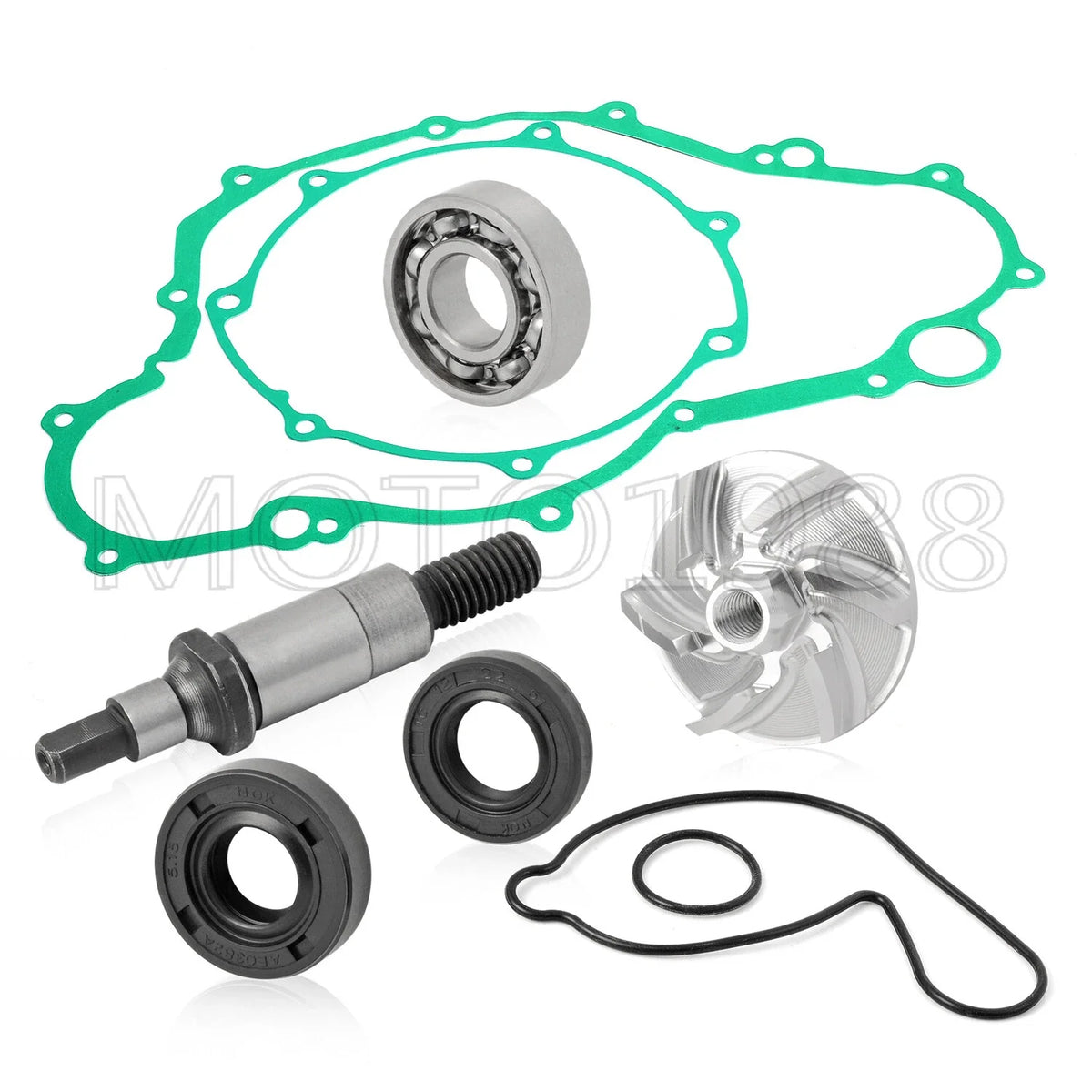 Water Pump Repair Kit for Yamaha YFZ450 (2004–2013) - Impeller, Seal, Shaft, Gaskets