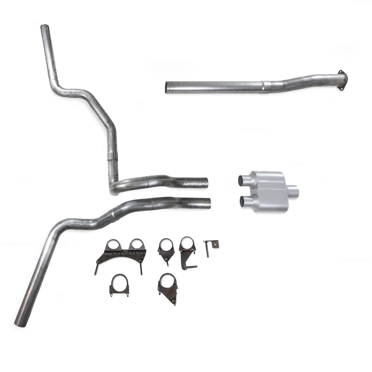 Dual Exhaust Kit for Toyota Tacoma (2016–2023) 2.5" 1 Chamber Muffler
